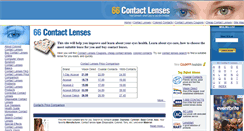 Desktop Screenshot of 66-contact-lenses.com