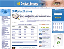 Tablet Screenshot of 66-contact-lenses.com